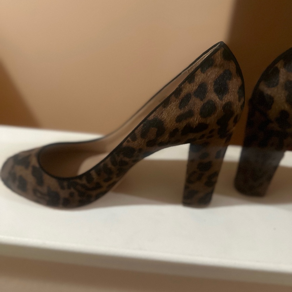 J. Crew Leopard Etta Heels - J Crew Collection - Chocolate brown/black 10 - Picture 6 of 10